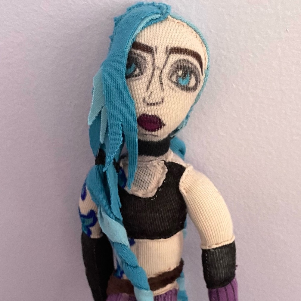💣JINX💣 12” PLUSH Arcane POWDER Handmade CUSTOM One-Of-A-Kind COLLECTIBLE
